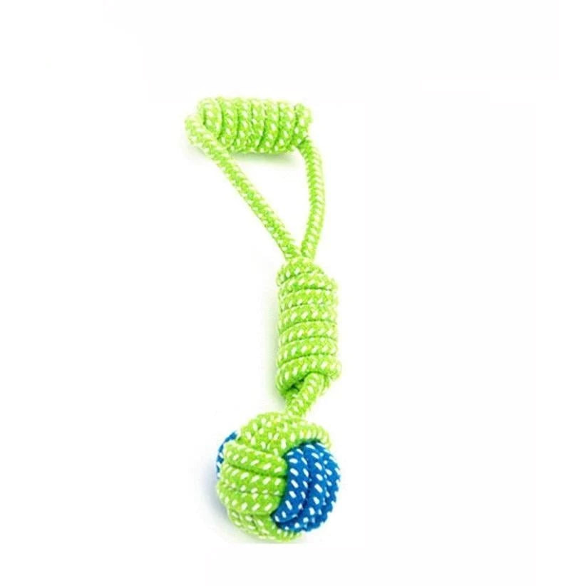 Green Rope Ball Dogs Chew Toy