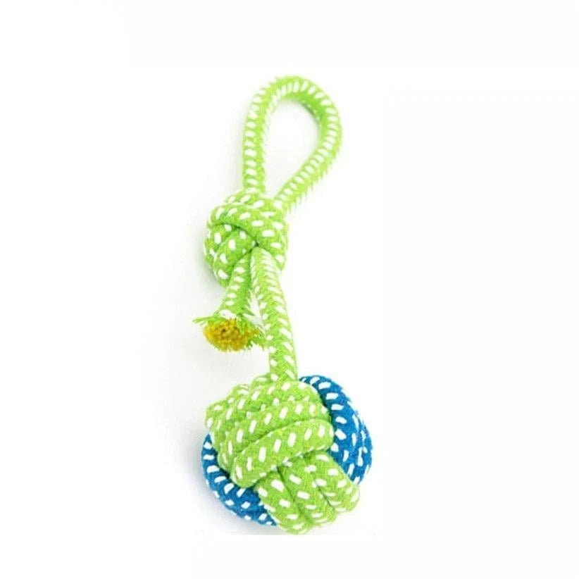 Green Rope Ball Dogs Chew Toy